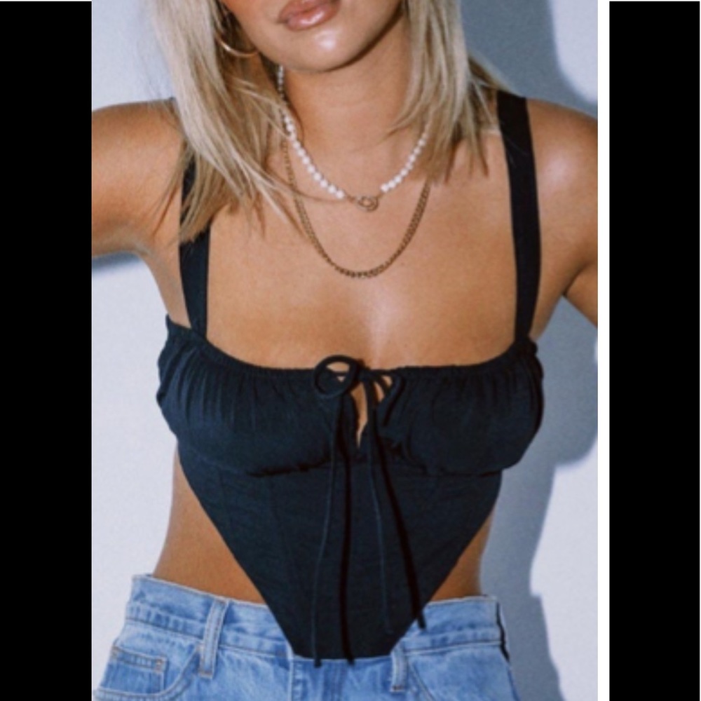 Bustier crop top